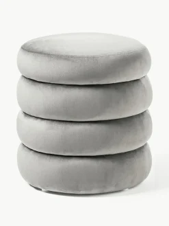 Fluwelen poef Alto met opbergruimte^Westwing Collection Online