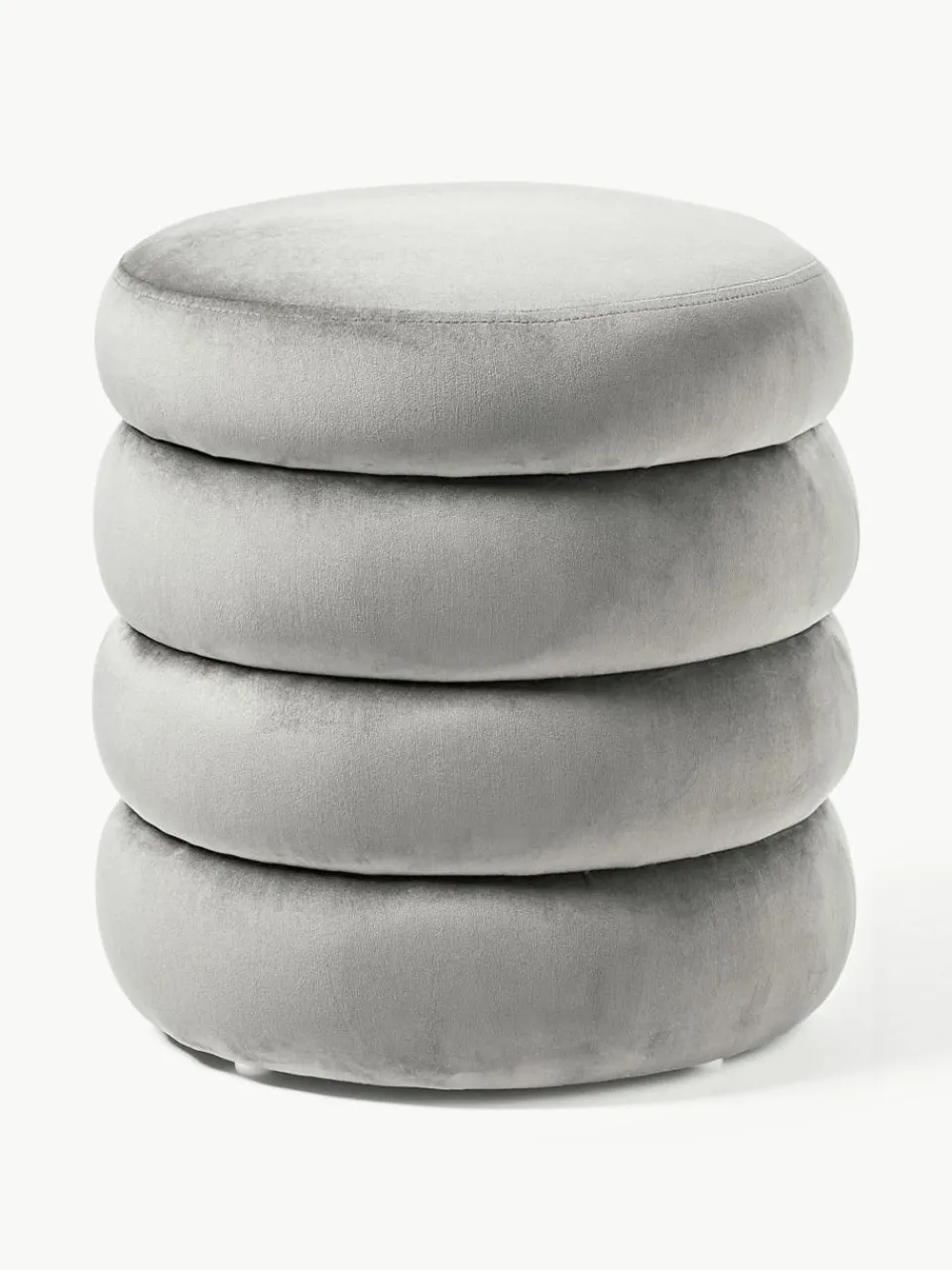 Fluwelen poef Alto met opbergruimte^Westwing Collection Online