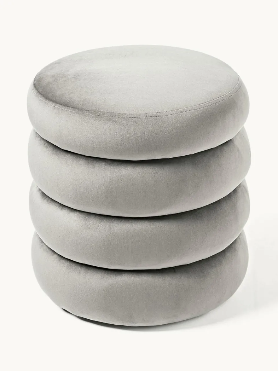 Fluwelen poef Alto met opbergruimte^Westwing Collection Online