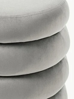 Fluwelen poef Alto met opbergruimte^Westwing Collection Online