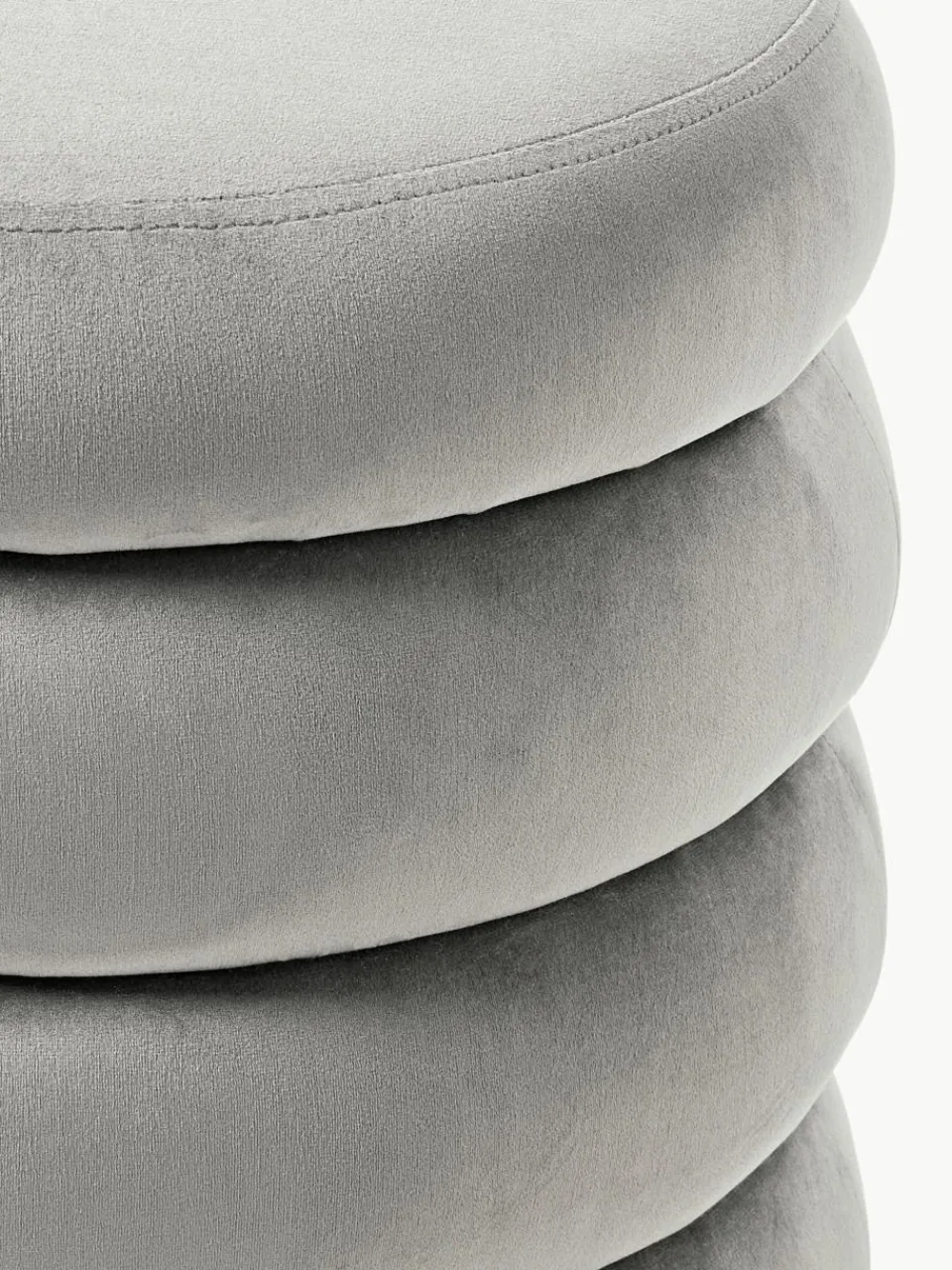 Fluwelen poef Alto met opbergruimte^Westwing Collection Online