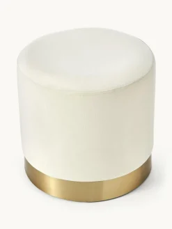 Fluwelen poef Orchid^Westwing Collection Online