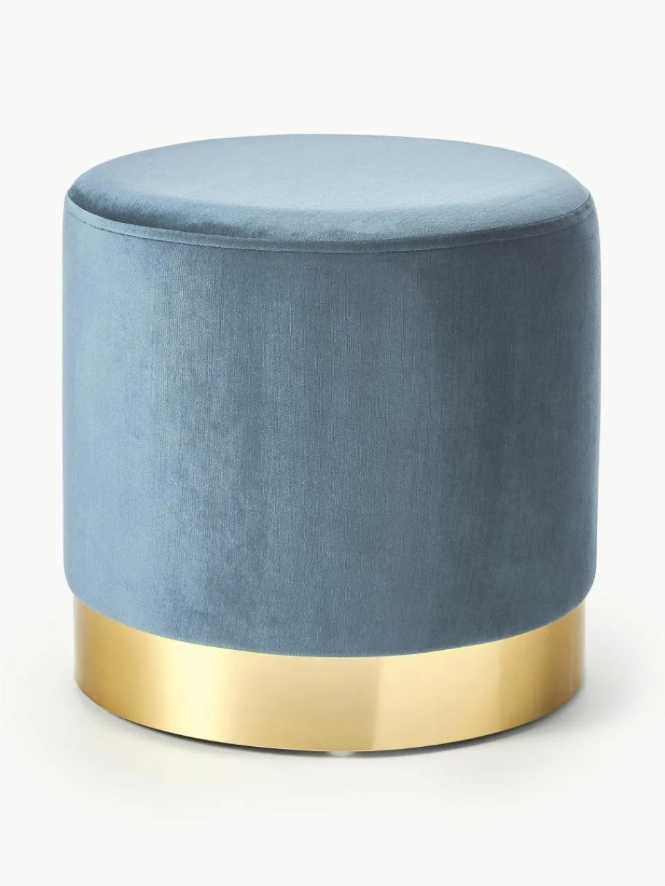 Fluwelen poef Orchid^Westwing Collection Sale