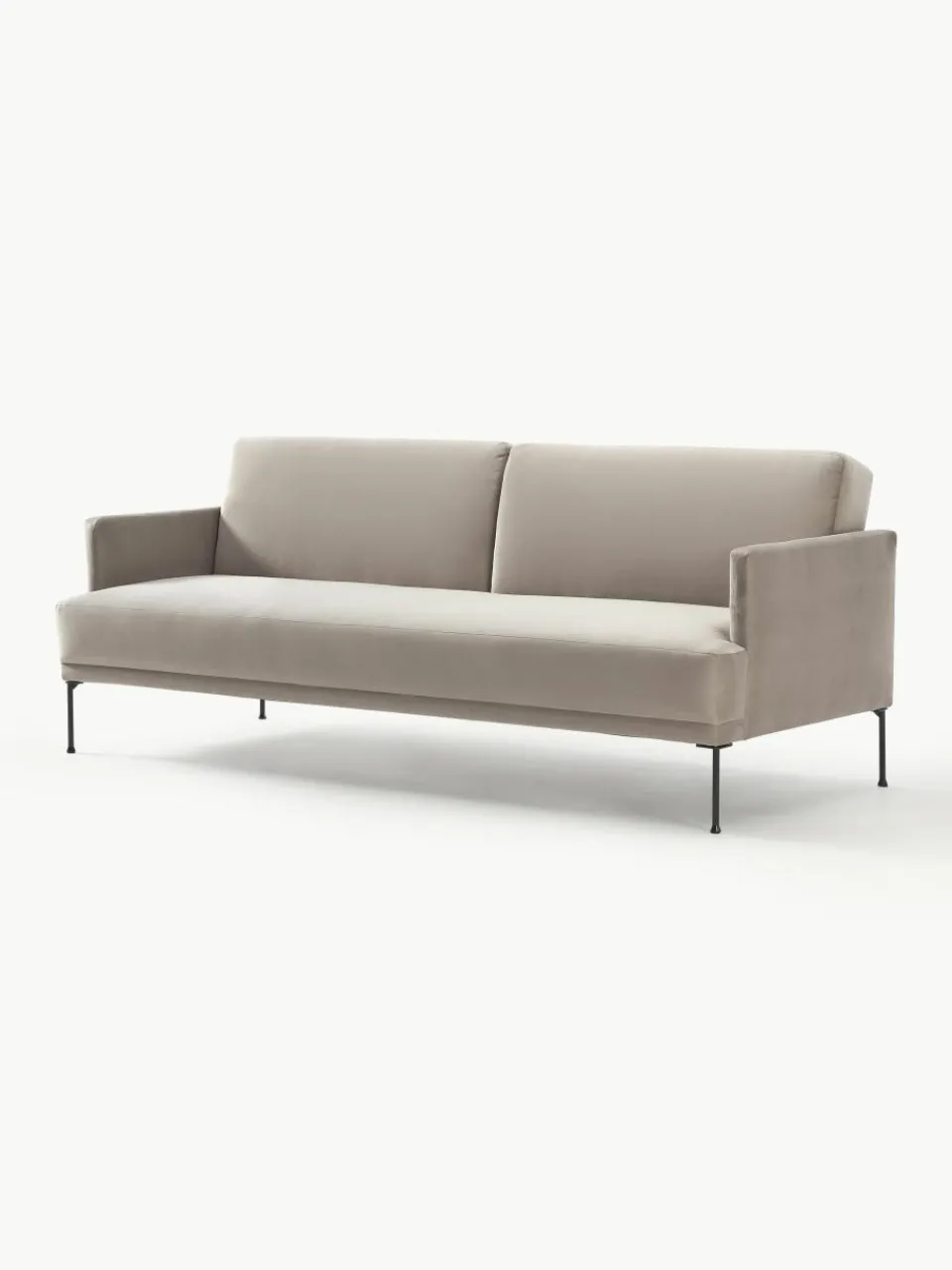 Fluwelen slaapbank Fluente (3-zits)^Westwing Collection New