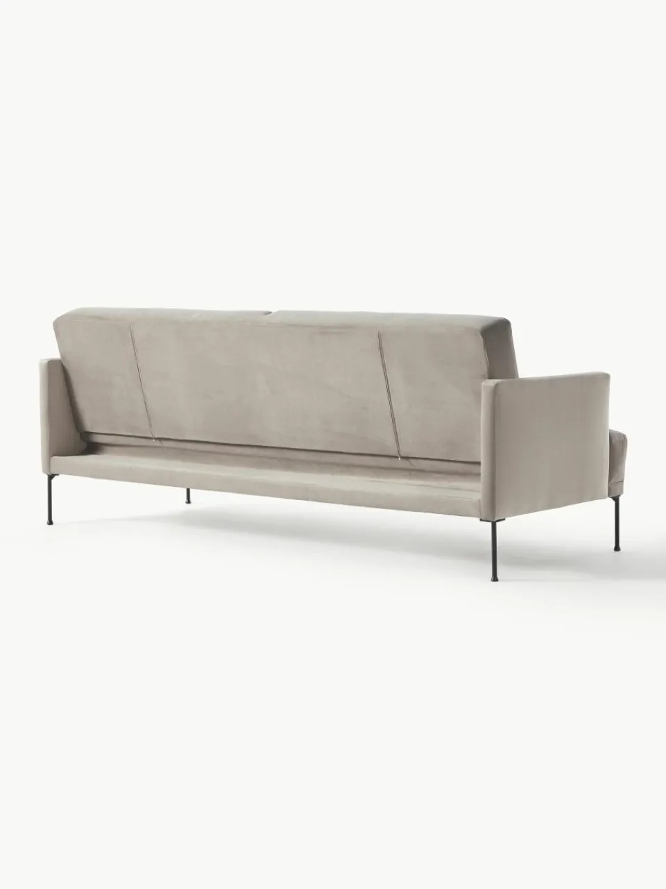 Fluwelen slaapbank Fluente (3-zits)^Westwing Collection New