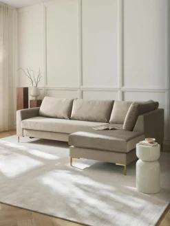 Fluwelen slaapbank Luna (3-zits) met matras^Westwing Collection Fashion