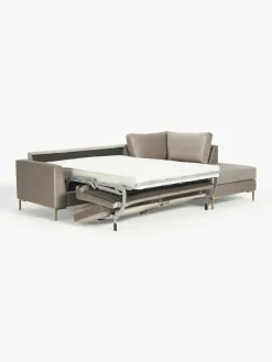 Fluwelen slaapbank Luna (3-zits) met matras^Westwing Collection Fashion
