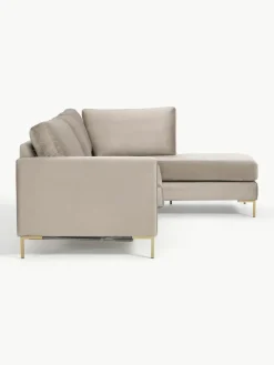Fluwelen slaapbank Luna (3-zits) met matras^Westwing Collection Fashion