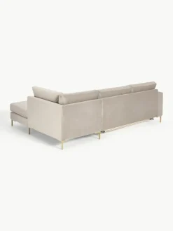 Fluwelen slaapbank Luna (3-zits) met matras^Westwing Collection Fashion