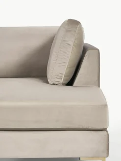 Fluwelen slaapbank Luna (3-zits) met matras^Westwing Collection Fashion