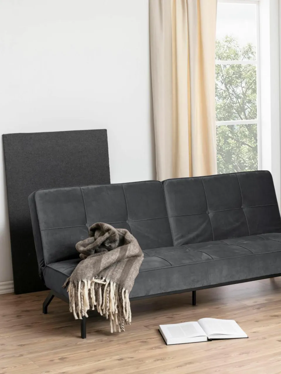 Fluwelen slaapbank Perugia (3-zits)^Westwing New