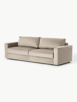 Fluwelen slaapbank Tasha (3-zits) met opbergruimte^Westwing Collection Hot