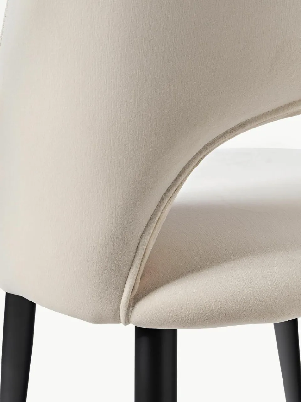 Fluwelen stoel Rachel^Westwing Collection Sale