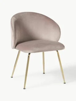 Fluwelen stoelen Luisa, 2 stuks^Westwing Collection Fashion