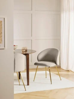 Fluwelen stoelen Luisa, 2 stuks^Westwing Collection Fashion