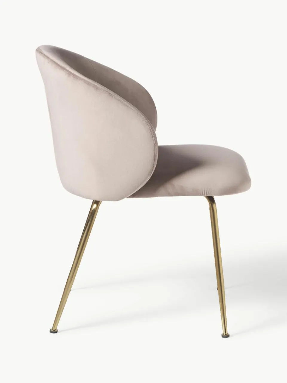 Fluwelen stoelen Luisa, 2 stuks^Westwing Collection Fashion