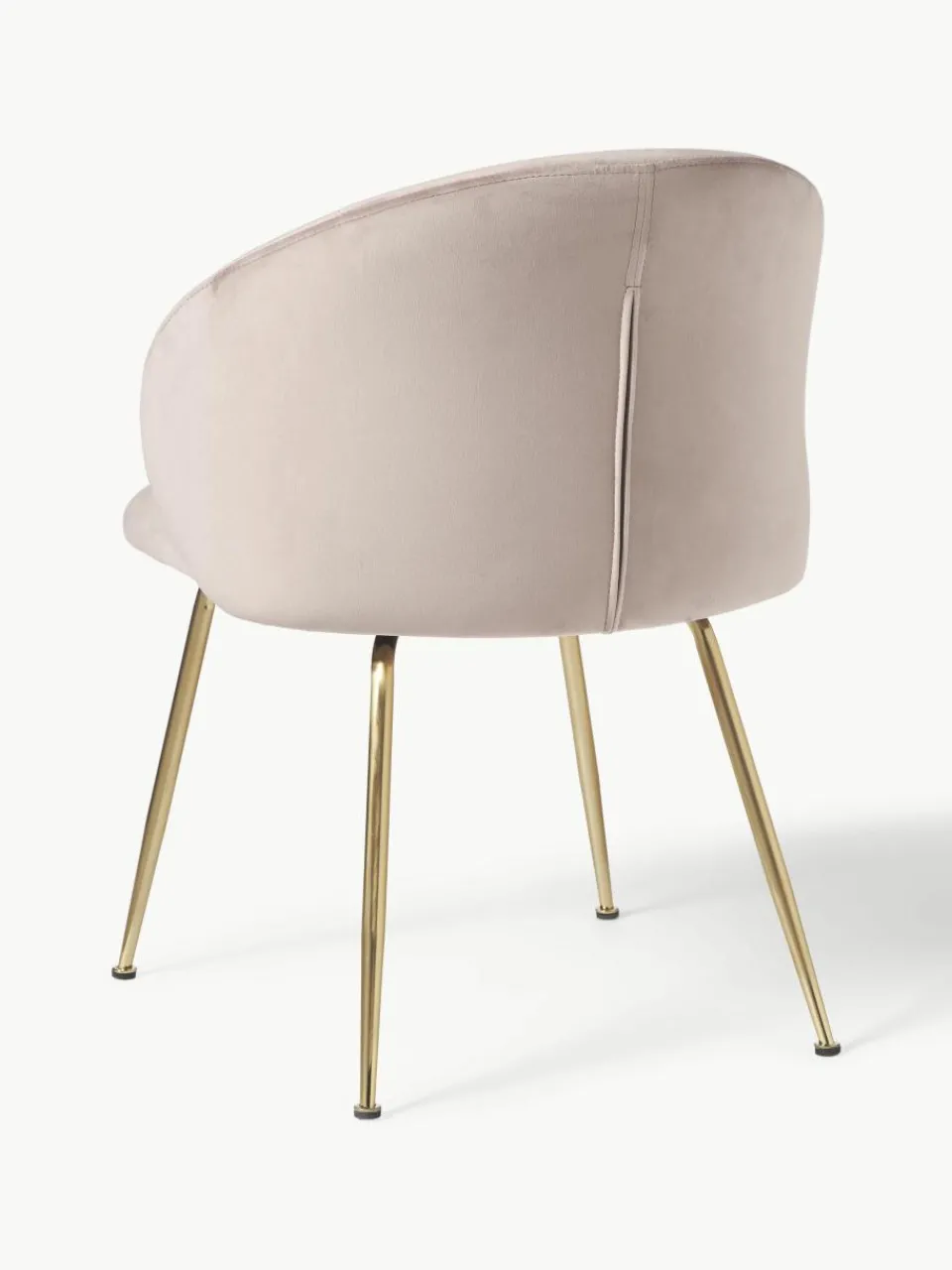 Fluwelen stoelen Luisa, 2 stuks^Westwing Collection Fashion