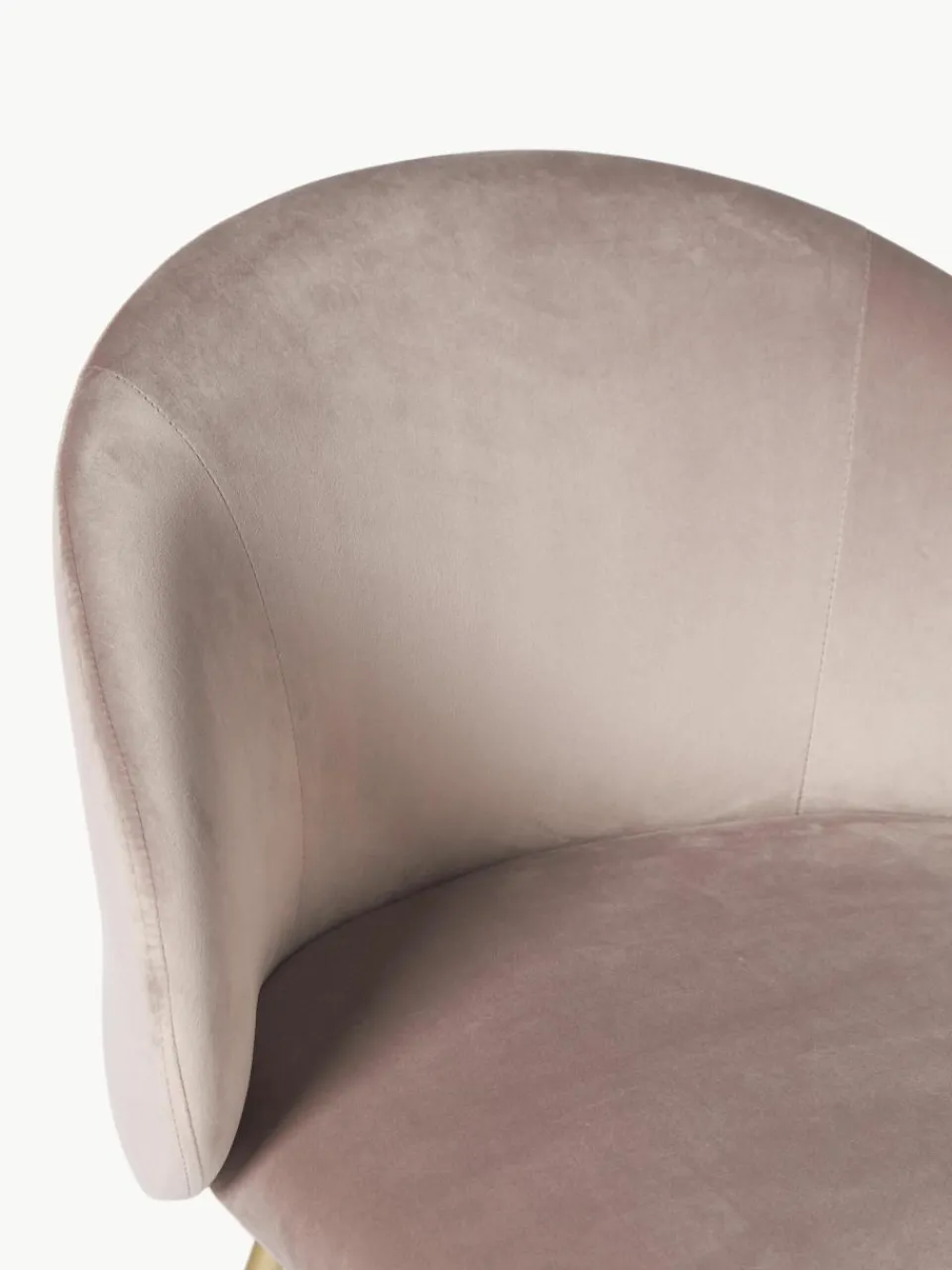 Fluwelen stoelen Luisa, 2 stuks^Westwing Collection Fashion