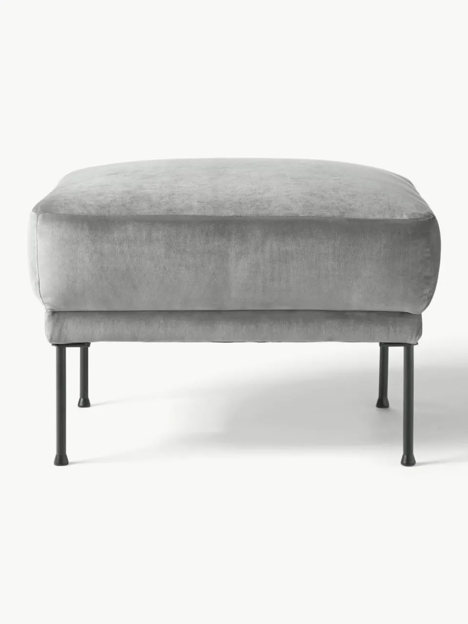 Fluwelen voetenbank Fluente^Westwing Collection Outlet