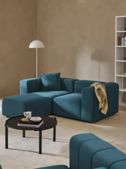 Fluwelen voetenbank Lena^Westwing Collection Sale