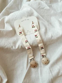 Fopspeenhouder Cherry, 2 stuks^Konges Slojd Clearance