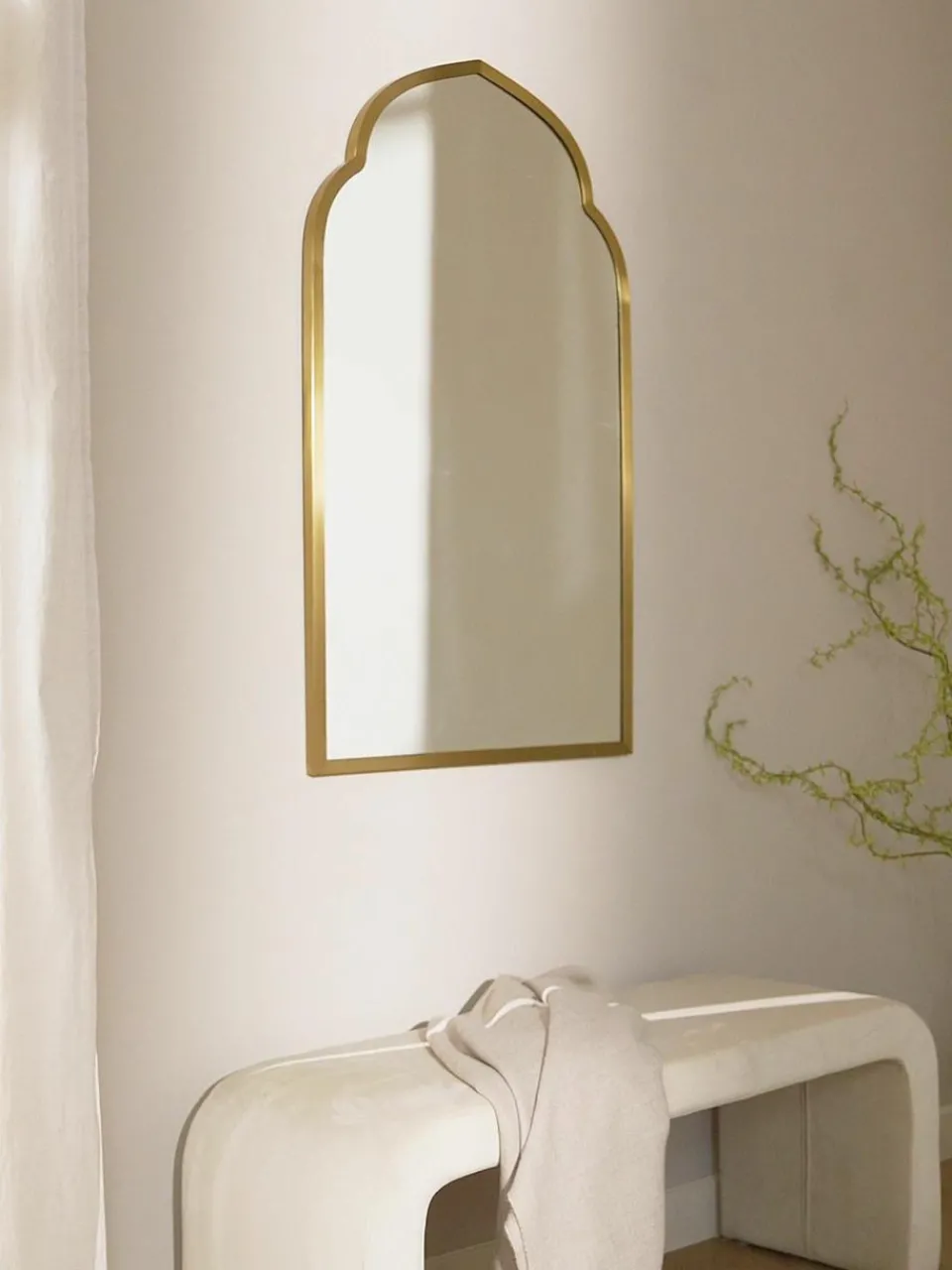 Gebogen wandspiegel Laviena^Westwing Collection Outlet
