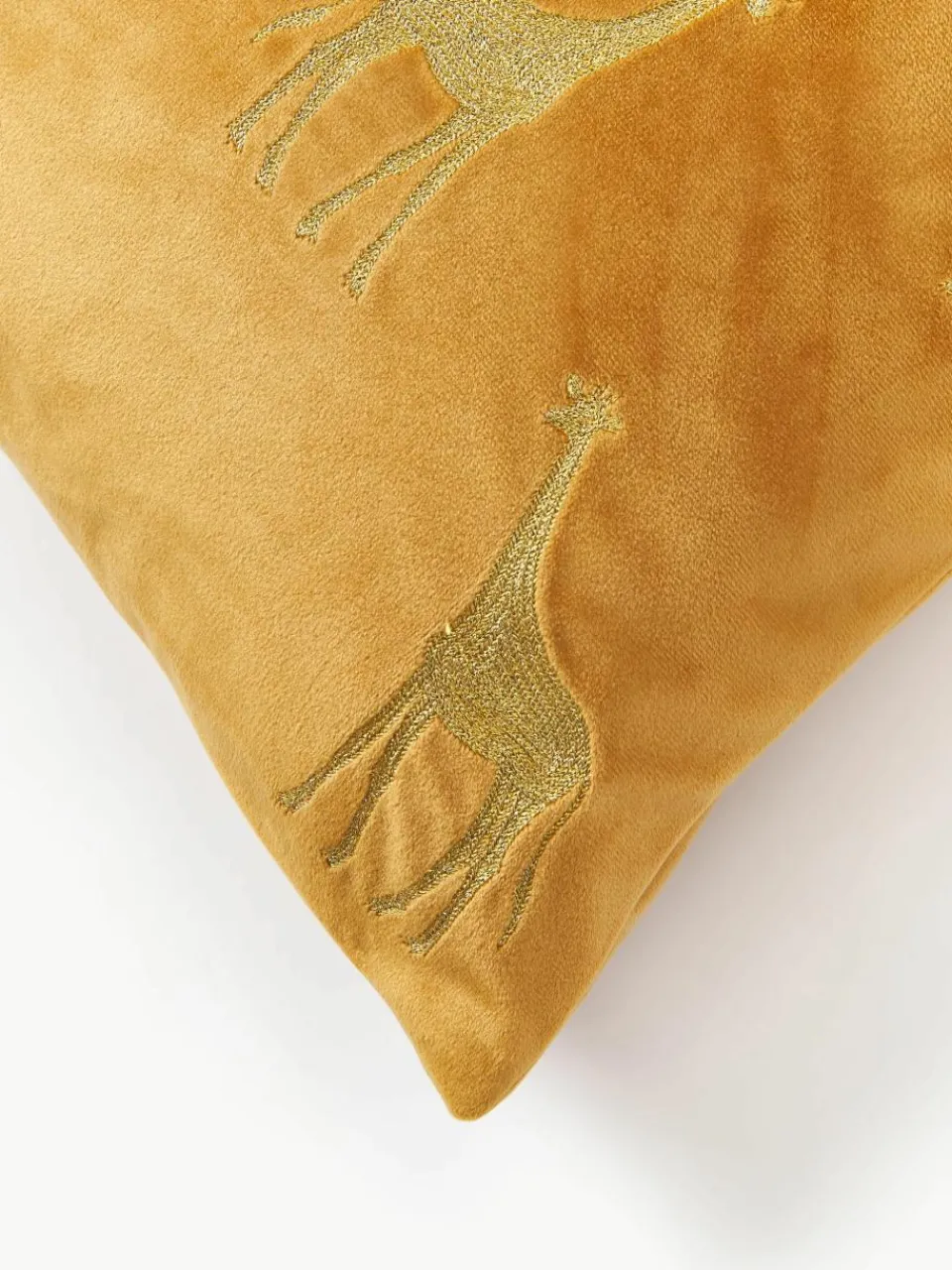 Geborduurde fluwelen kussenhoes Elefco^Westwing Collection Outlet