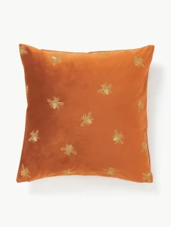 Geborduurde fluwelen kussenhoes Nora^Westwing Collection Clearance
