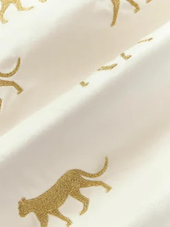 Geborduurde fluwelen kussenhoes Cheetah^Westwing Collection Discount