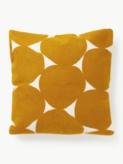 Geborduurde katoenen kussenhoes Bardia^Westwing Collection Hot