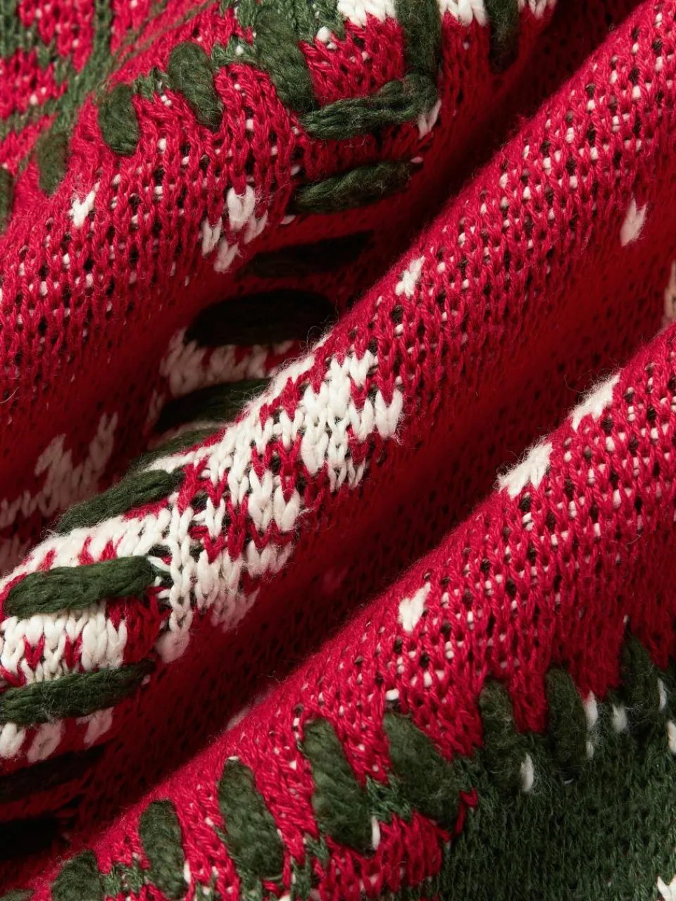Gebreide kussenhoes Derby met kerstmotief^Westwing Collection Hot