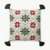 Gebreide kussenhoes Starry met kerstmotief^Westwing Collection Best