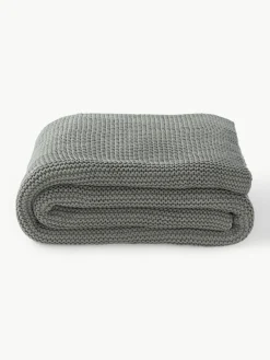 Gebreide plaid Adalyn van biokatoen^Westwing Collection Hot