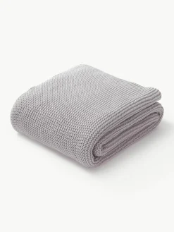 Gebreide plaid Adalyn van biokatoen^Westwing Collection New
