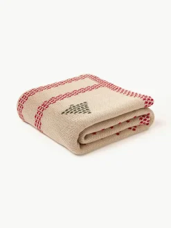 Gebreide plaid Kristian met kerstmotief^Westwing Collection New