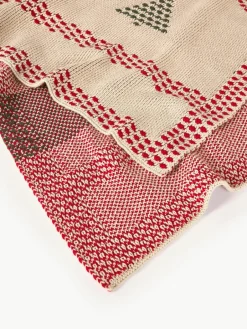Gebreide plaid Kristian met kerstmotief^Westwing Collection New