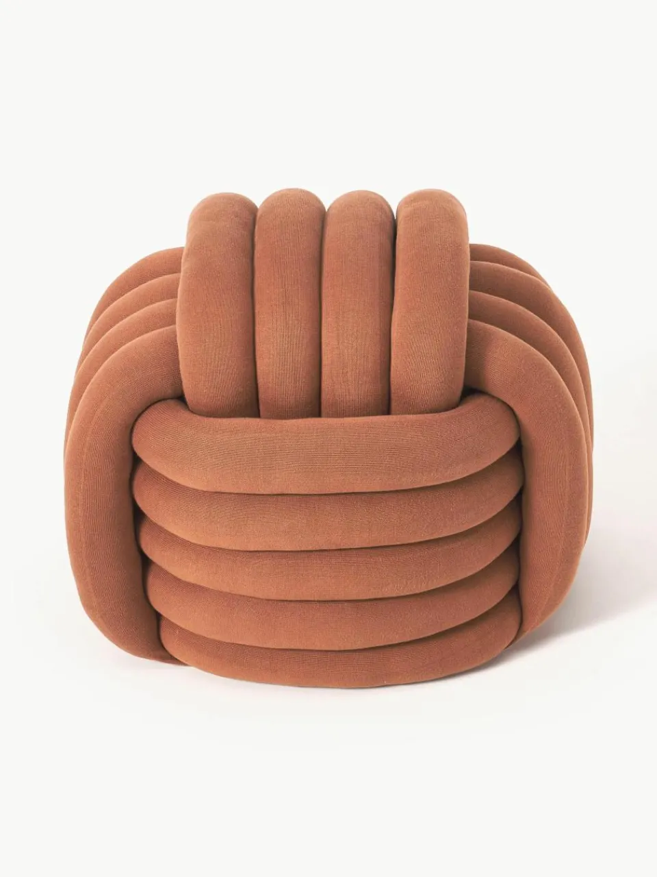Geknoopte poef Twist^Westwing Collection Clearance