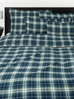 Geruite flanellen dekbedovertrek Macy^Westwing Collection Outlet