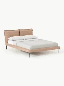 Gestoffeerd bed Amelia van teddy bouclé^Westwing Collection Sale