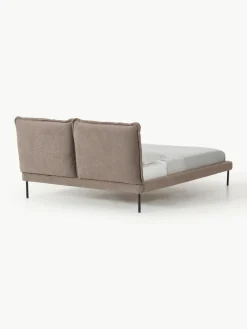 Gestoffeerd bed Amelia van teddy bouclé^Westwing Collection Online
