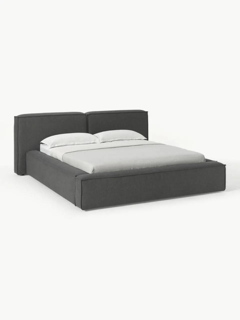 Gestoffeerd bed Lennon met opbergruimte^Westwing Collection Online