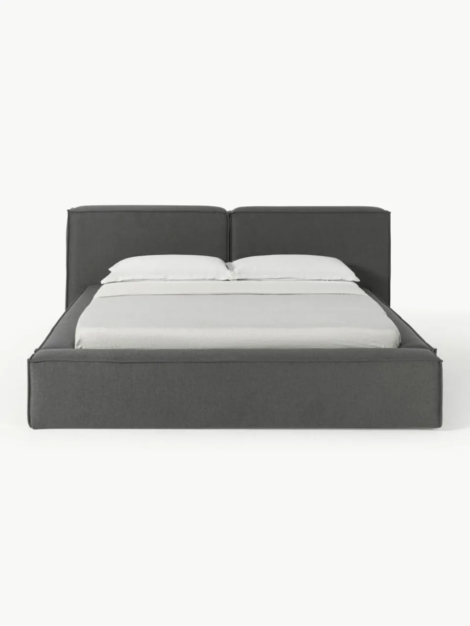 Gestoffeerd bed Lennon met opbergruimte^Westwing Collection Online