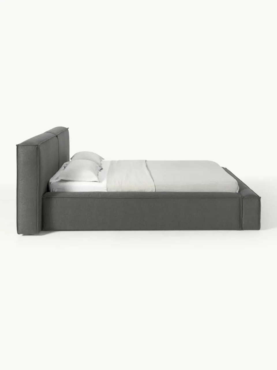 Gestoffeerd bed Lennon met opbergruimte^Westwing Collection Online