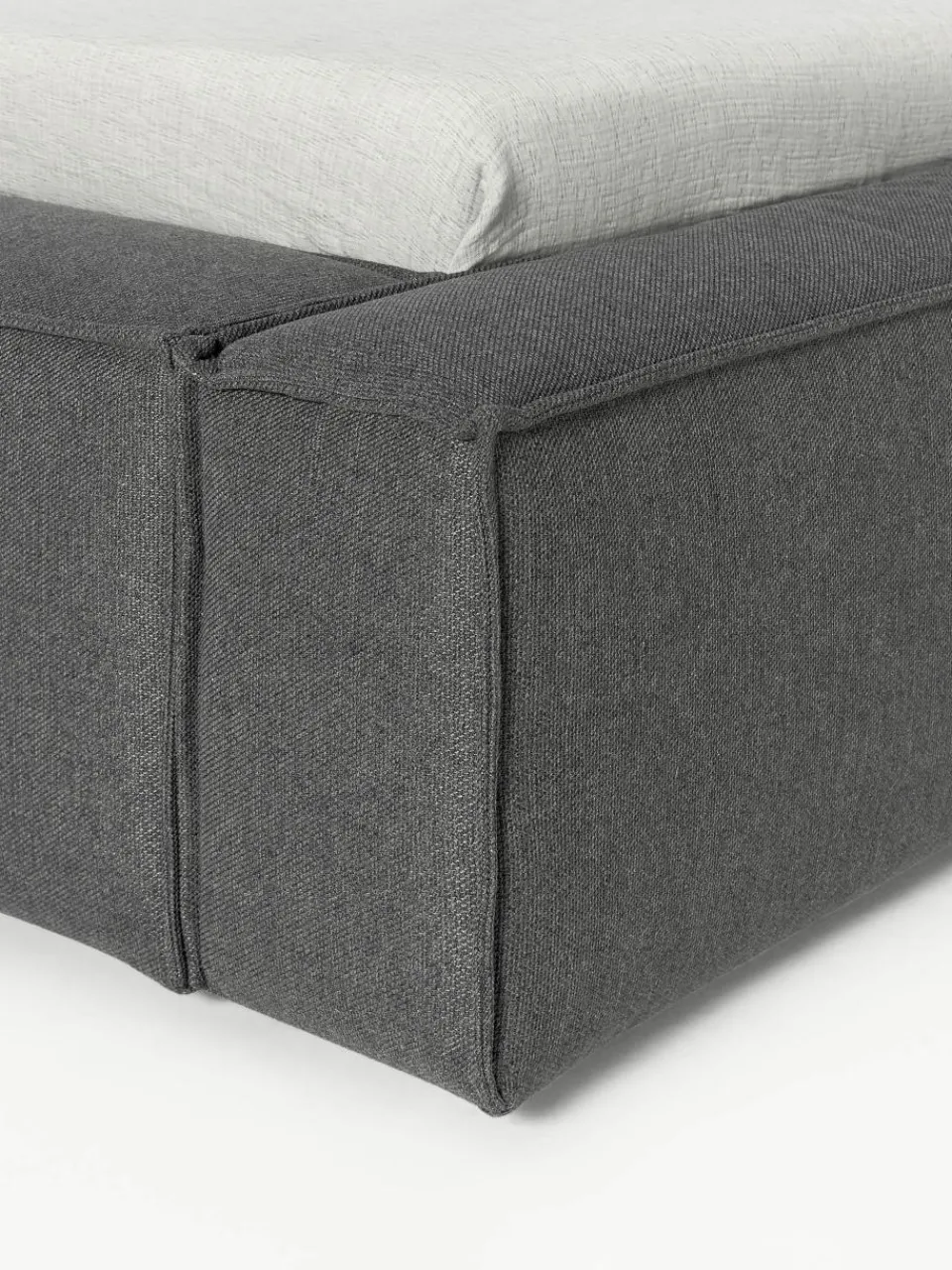 Gestoffeerd bed Lennon met opbergruimte^Westwing Collection Online