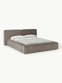 Gestoffeerd bed Lennon van corduroy^Westwing Collection New