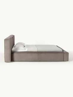 Gestoffeerd bed Lennon van corduroy^Westwing Collection New