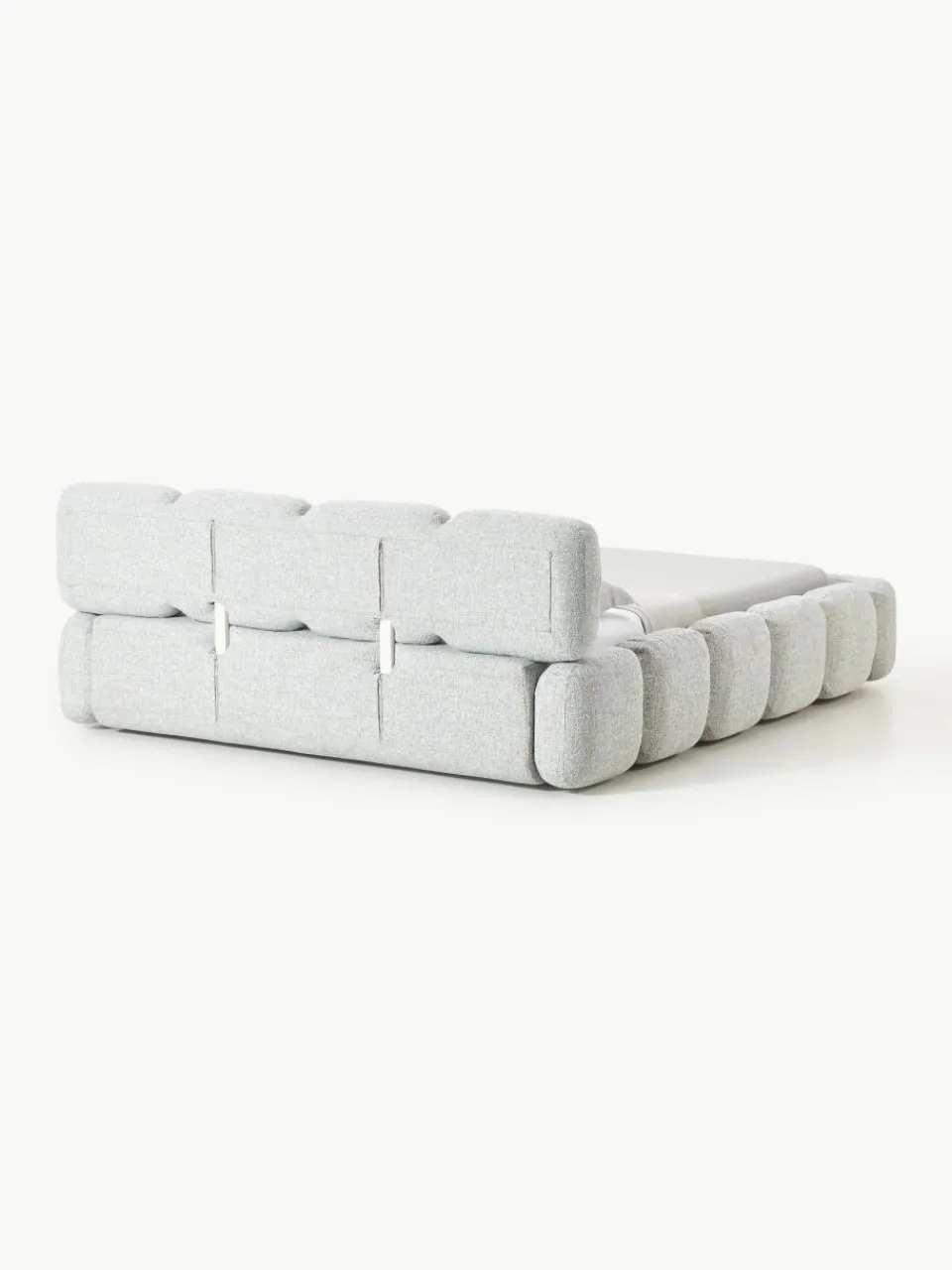 Gestoffeerd bed Tayla van bouclé^Westwing Collection Hot