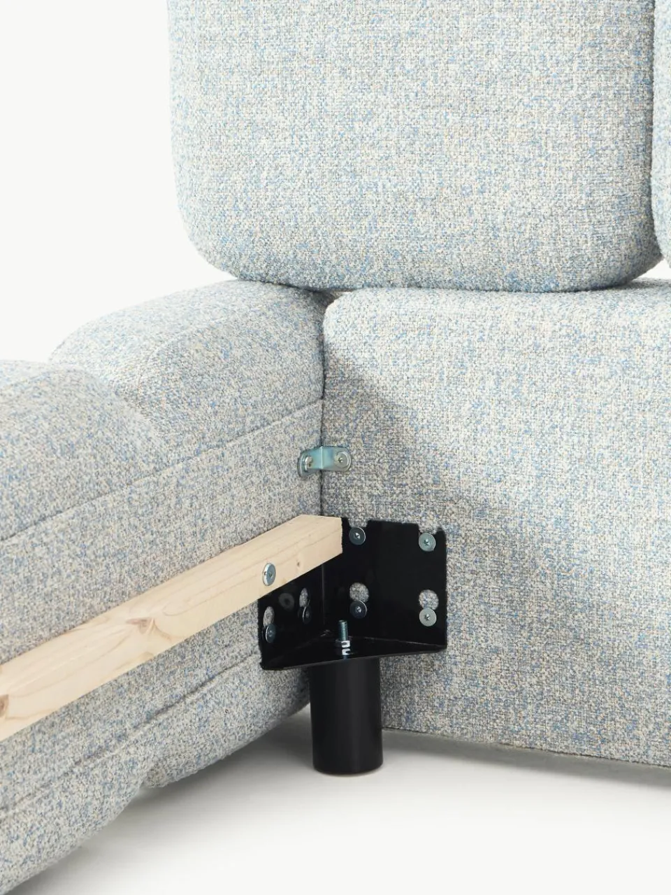 Gestoffeerd bed Tayla van bouclé^Westwing Collection Hot