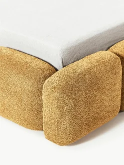 Gestoffeerd bed Tayla van teddy bouclé^Westwing Collection Outlet