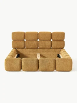Gestoffeerd bed Tayla van teddy bouclé^Westwing Collection Outlet